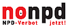 Logo: no npd, NPD-Verbot jetzt!